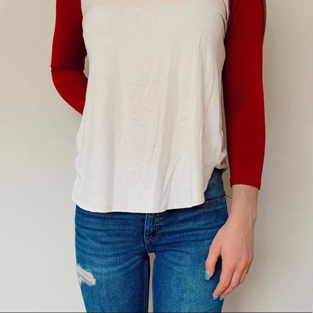baseball styled t shirt